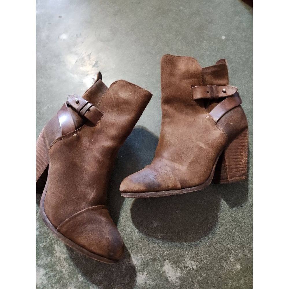 Rag & BoneKinsey Waxed Suede brown Bootie sz 36